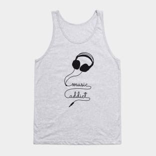 headphone music addict Tank Top